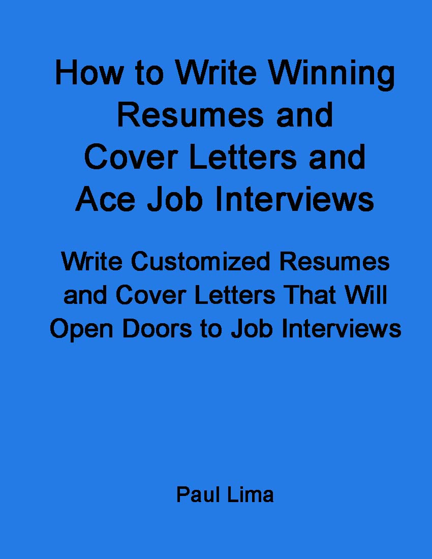 how to write resumes, Paul Lima